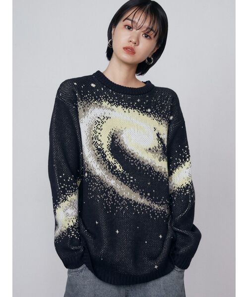 EMODA（エモダ） ニット セーター スパイラルジャガードニット