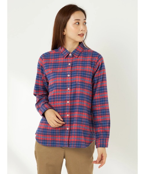 ブラウス シャツ ONE COTTON三つ杢シャツ レディース