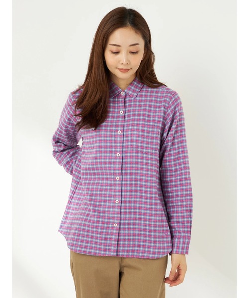 McGREGOR ネルシャツ　ピンク　Mサイズ　ONE COTTON三つ杢シャツ McGREGOR（マックレガー） ブラウス シャツ ONE COTTON三つ杢シャツ