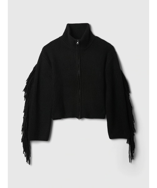 GAP（ギャップ） カーディガン フリンジ ジップアップ カーディガン