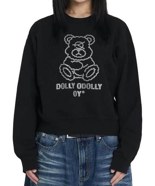 ★OY★DOLLY STAR LOGO CROPPED TEE - WHITE★正規品/直送料込 OY トレーナー スウェット 「OY/オーワイ」 STONE DOLLY CROPPED