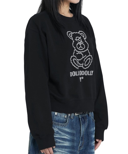 OY（オーワイ） トレーナー スウェット STONE DOLLY CROPPED CREWNECK