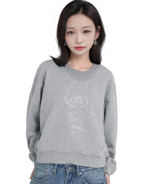 ★OY★STONE DOLLY CROPPED CREWNECK - MELANGE★正規品/送料込 OY トレーナー スウェット 「OY/オーワイ」 STONE DOLLY CROPPED