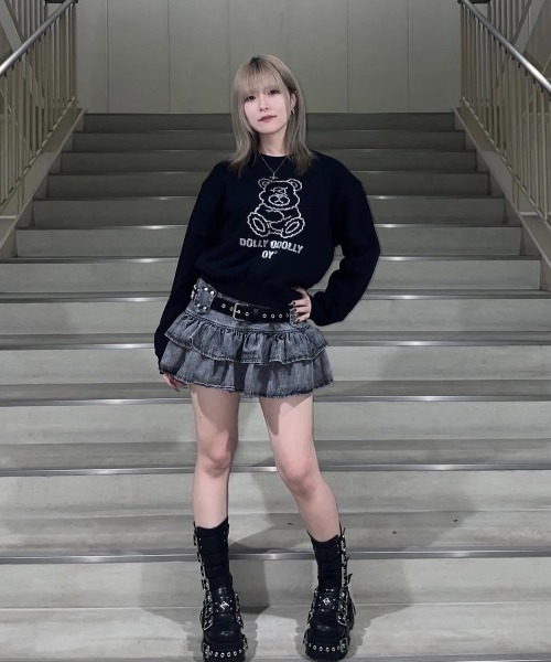 OY トレーナー スウェット 「OY/オーワイ」 STONE DOLLY CROPPED