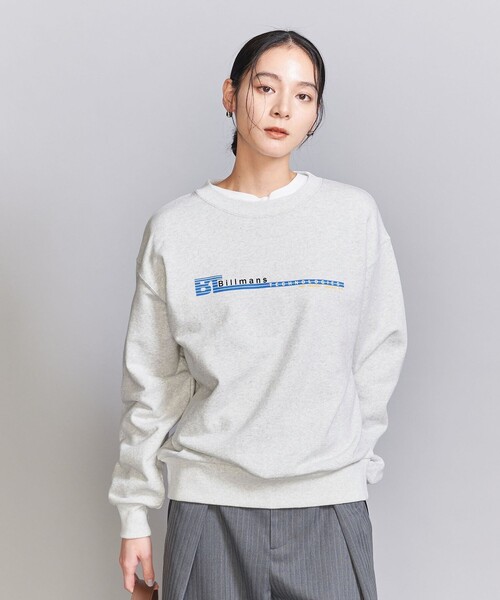 UNITED ARROWS 花柄 グレー トレーナー UNITED ARROWS 花柄スウェットトレーナー グレー