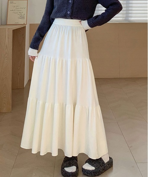 スカート 三段 ティアード ロング : ZOZOTOWN Yahoo!店 - 通販 - Yahoo