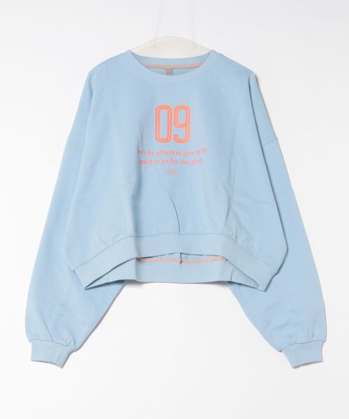 Q トレーナー スウェット 裏毛09プリントトレーナー レディース