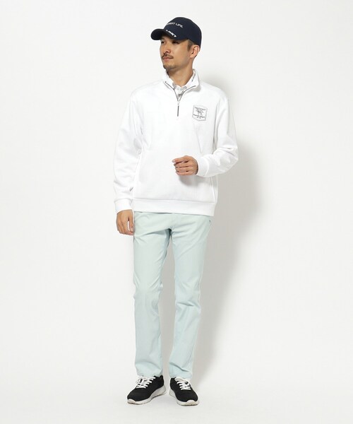 adabat（アダバット） tシャツ クロスロゴハーフジッププルオーバー