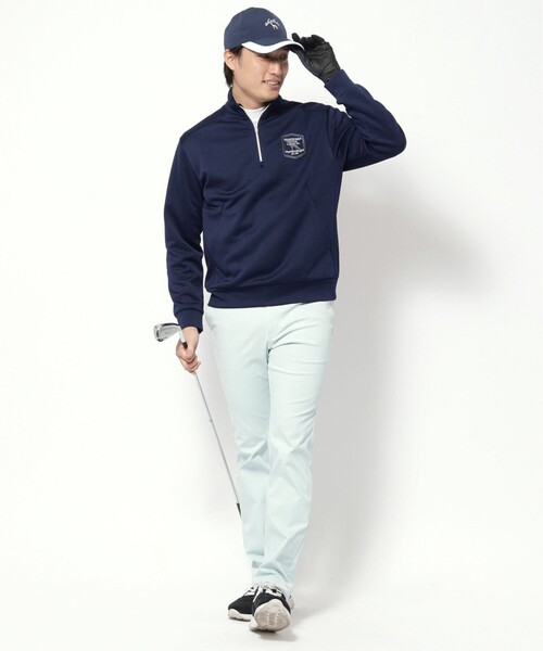 adabat（アダバット） tシャツ クロスロゴハーフジッププルオーバー