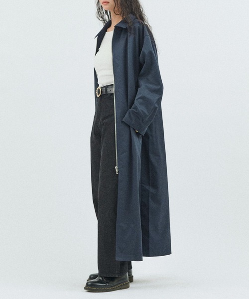 「HANNE」 ステンカラーコート S アイボリー レディース_画像5