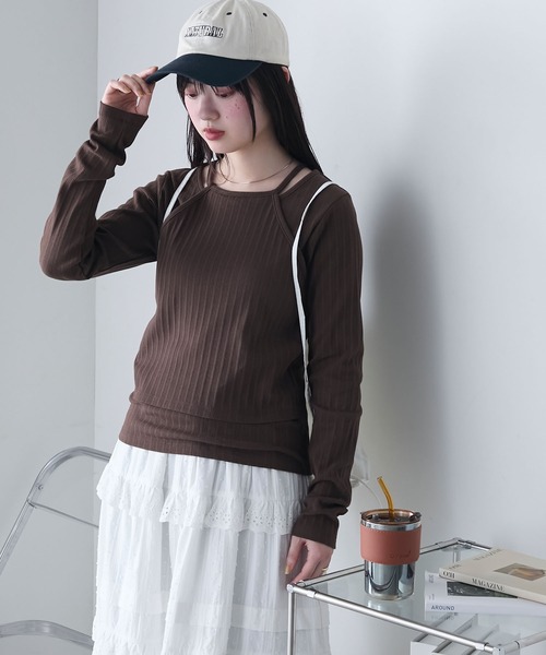 ホルターカットプルオーバー forksy.（フォルクシー） tシャツ 「forksy.」ホルターネック リブ