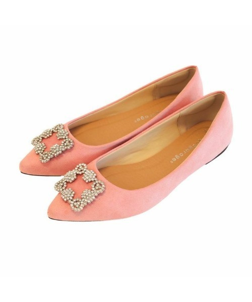 パンプス ビジューフラットパンプス : ZOZOTOWN Yahoo!店 - 通販