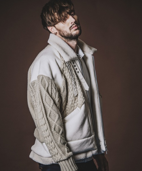 NO ID.（ノーアイディー） ブルゾン ONE SIZE アイボリー メンズ