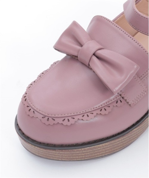 新品未使用 axes femme ポエティックガーリーリボンローファー ピンク ガーリーリボンローファー【Web限定価格】 | POETIQUE | axes