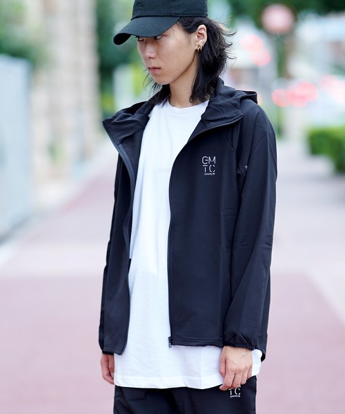 【ブラック】撥水 4WAYストレッチ フルジップ シェルパーカー (MENS) New Balance Golf｜撥水 4WAYストレッチ フルジップ シェルパーカー