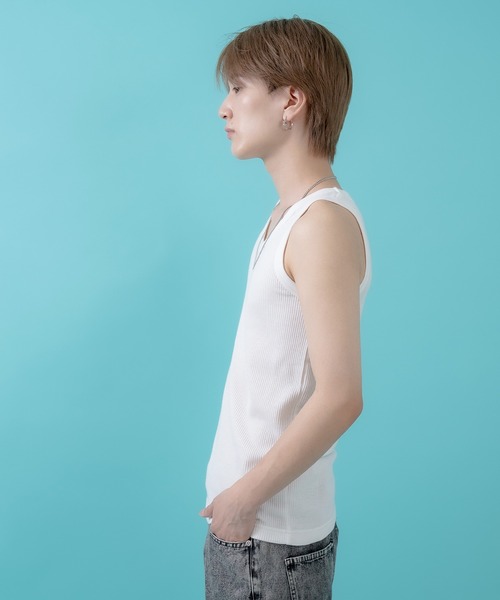 Christina Seewald ホワイト タンクトップ Christina Seewald for Women FW24 | H.LORENZO - Los Angeles