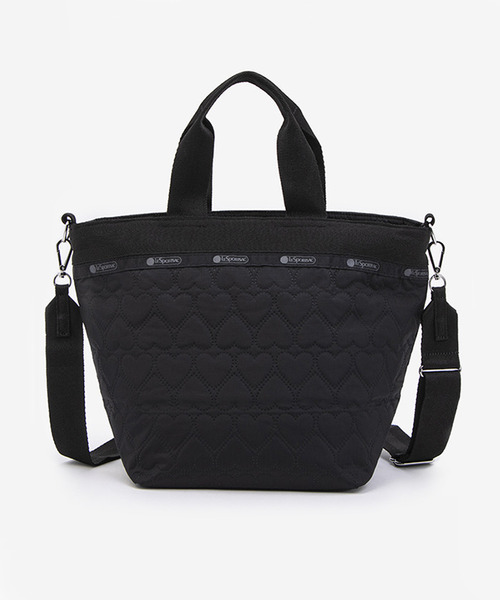 LeSportsac トートバッグ BUCKET TOTE ブラックハートデボス