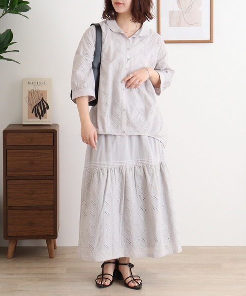 ブラウス シャツ EMAGO いろいろポケット刺繍ブラウス レディース 楽天市場】emago（柄刺繍）（シャツ・ブラウス｜トップス