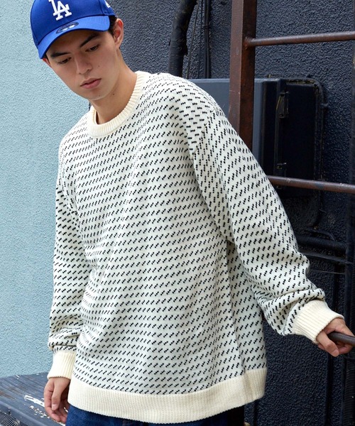 「BARK MANHATTAN」 長袖ニット M ブラック メンズ_画像3