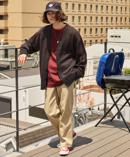 「BARK MANHATTAN」 ニットカーディガン L ネイビー メンズ_画像3