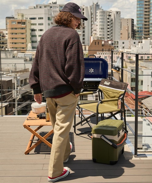 「BARK MANHATTAN」 ニットカーディガン L ネイビー メンズ_画像4