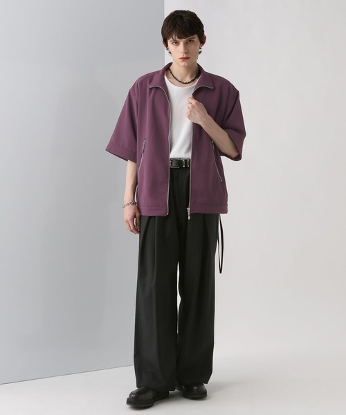 HARE（ハレ） ブルゾン アウター スタンドZIPシャツブルゾン(HARE