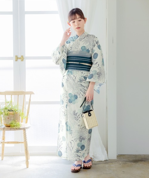 m*o様 半幅帯 生成色 菱文様 浴衣帯 KIMONOMACHI 半幅帯 レディース 浴衣帯 半幅帯 単品 雪と菱格子 大人