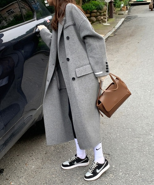 「MAISON DE THERESE」 「shirongfushi」チェスターコート X-SMALL グレー レディース_画像6