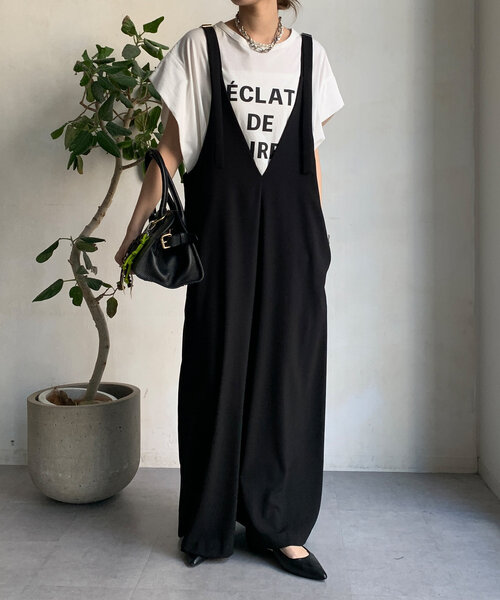 新品未使用　タグ付　doudou 袖ラッフルTEE ブラック 新品未使用 タグ付 doudou 袖ラッフルTEE ブラック - メルカリ