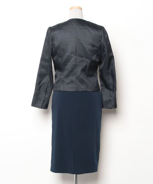 RUIRUE BOUTIQUE（ルイルエブティック） コンビワンピース S ネイビー