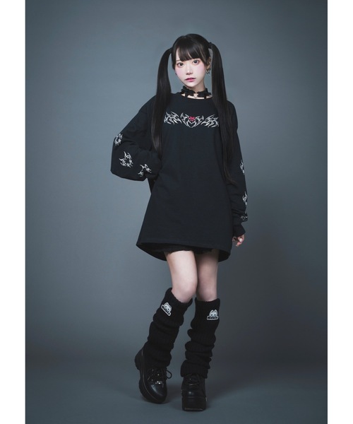 Hauls 悪魔ちゃんBIGロンTEE (ブラック) 悪魔ちゃんBIGロンTEE | Hauls