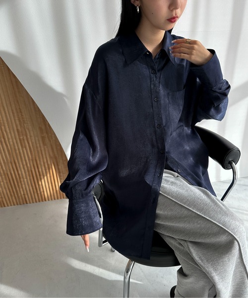 「feepur」 ドルマンスリーブシャツ MEDIUM マスタード レディース