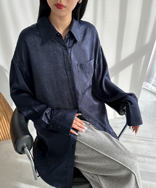 「feepur」 ドルマンスリーブシャツ MEDIUM マスタード レディース