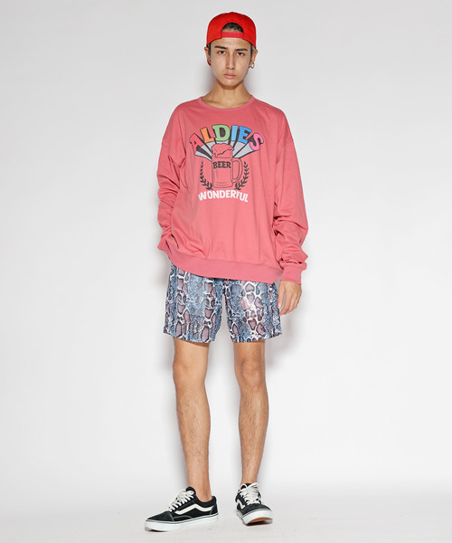 d.i.a ダイヤ　パイソン柄ショートパンツ セール】ハイウエストcross point bijouデニムショートパンツ