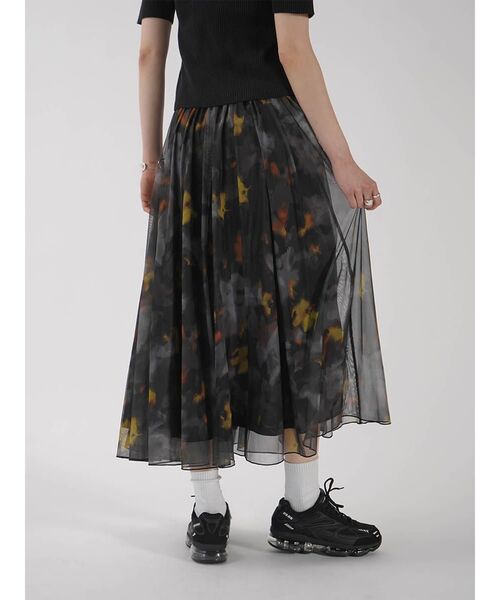 スカート NUANCE PRINT SHEER TULLE SKIRT : ZOZOTOWN Yahoo!店 - 通販