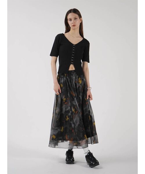 スカート NUANCE PRINT SHEER TULLE SKIRT : ZOZOTOWN Yahoo!店 - 通販