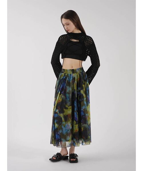スカート NUANCE PRINT SHEER TULLE SKIRT : ZOZOTOWN Yahoo!店 - 通販