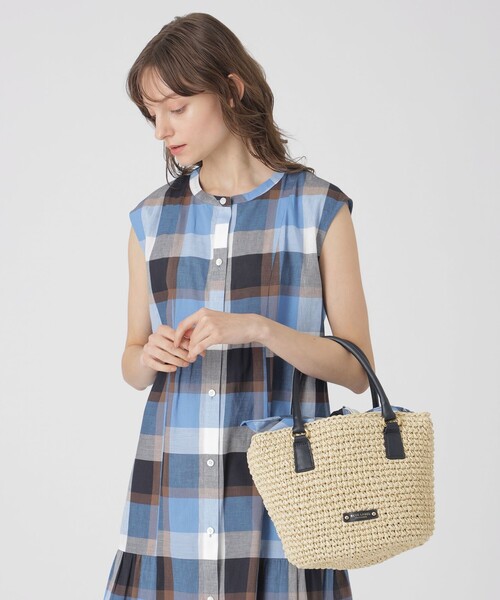 BLUE LABEL CRESTBRIDGE かごバッグ カゴバッグ ペーパートート
