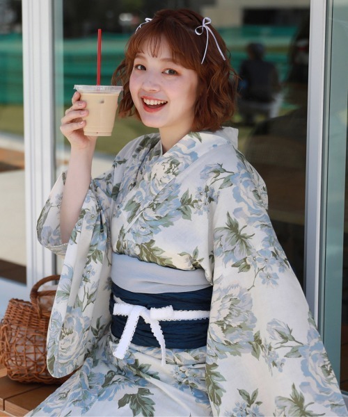 浴衣 綿紅梅 撫子 なでしこ 白 青 紫 水色 楽天市場】反物 綿紅梅（柄撫子）（浴衣｜和服）：レディース