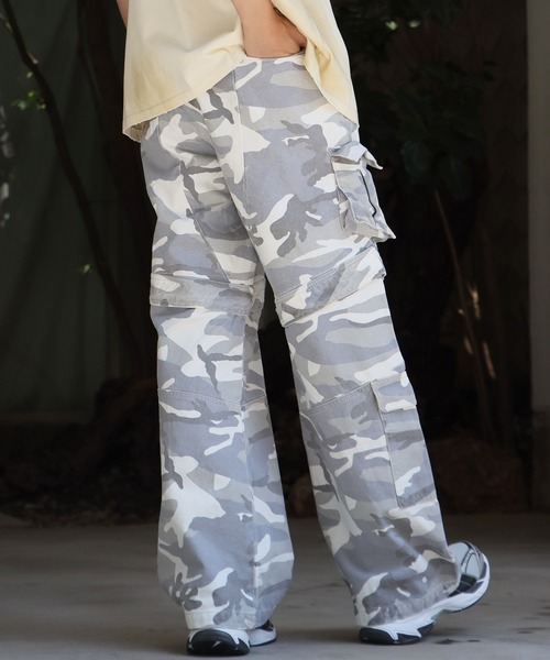 カーゴパンツ PANQ/パンク 2024 WHITECAMO CARGO PANTS メンズ