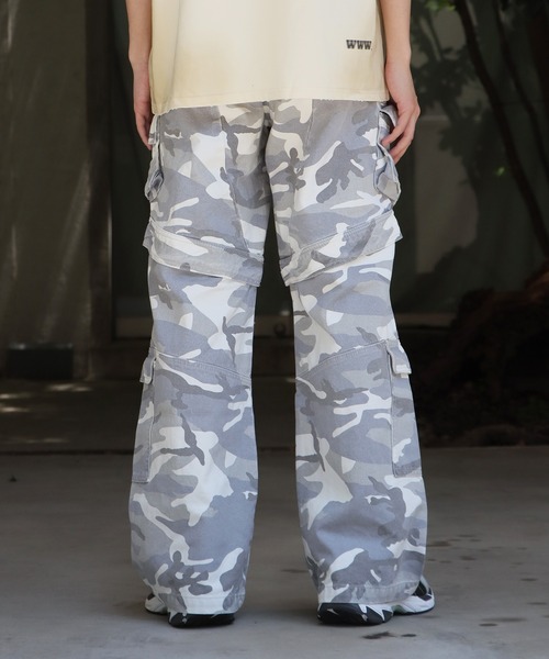 PANQ ワイドパンツ カーゴパンツ PANQ/パンク 2024 WHITECAMO CARGO