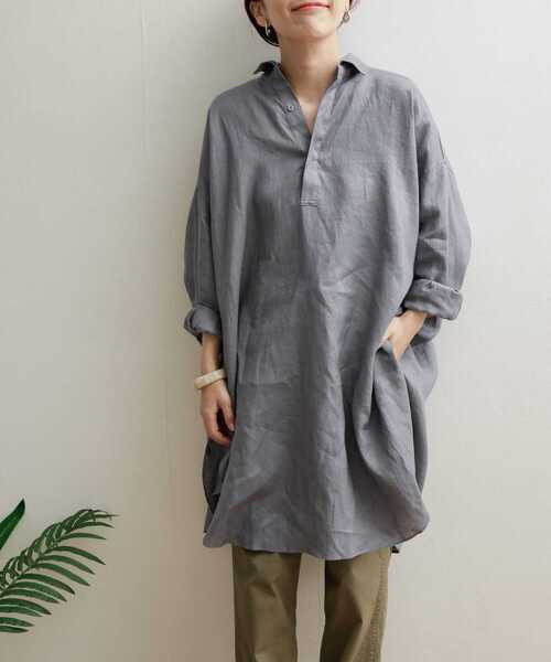 「URBAN RESEARCH DOORS」 長袖ブラウス MEDIUM ブルー レディース