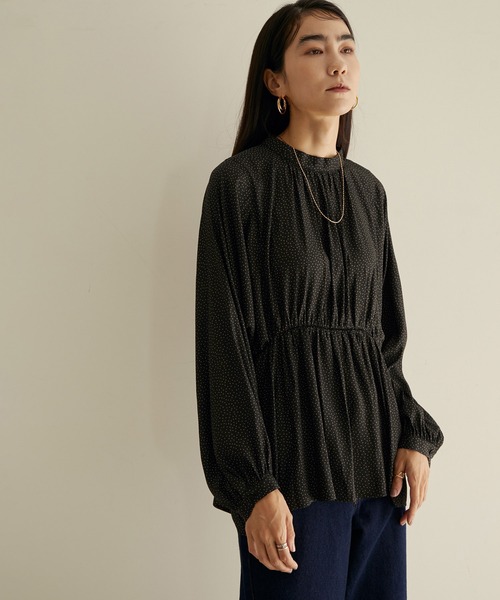 「ADAM ET ROPE'」 長袖ブラウス FREE ベージュ レディース SALON adam et rope' 「SALON rope'」 長袖ブラウス FREE