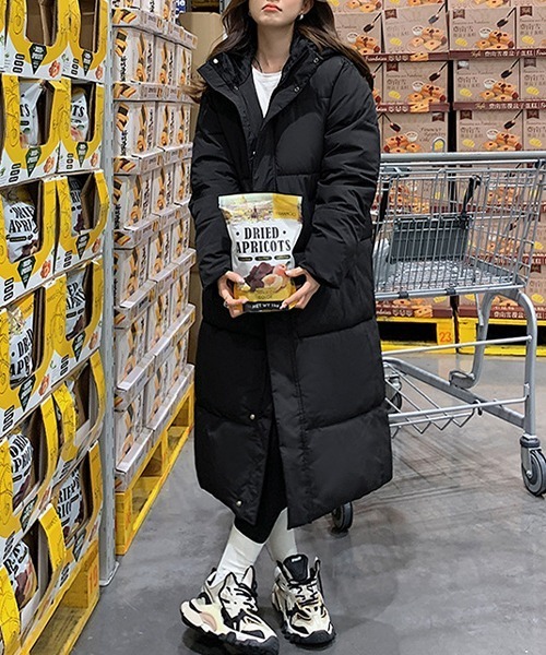 c.u.l ダウンコート ダウンジャケット フード ボリューム ロングダウン