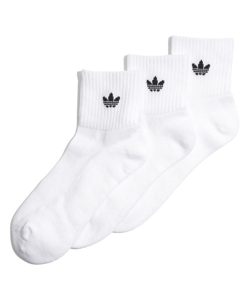 adidas（アディダス） 靴下 U 1/4 SOCKS 3P ソックス KG2226 WHITE