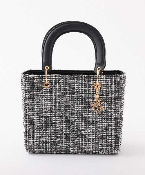 限定❤ 非売品 ❤ノ ブラック キルティングミニバッグ 早い者勝ち！ ヤーキ YAHKI ヴィーガンレザーキルティングトートバッグ （BLACK