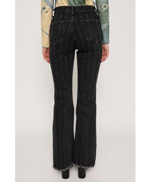 「SLY」 加工ブーツカットデニムパンツ 1 ブラック レディース