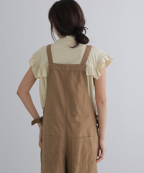 「ElegChic」 「LARU」ノースリーブブラウス M カーキ レディース_画像8