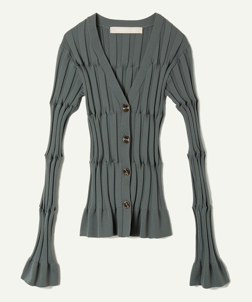 leinwande（ラインヴァンド） カーディガン Grid Rib Cardigan
