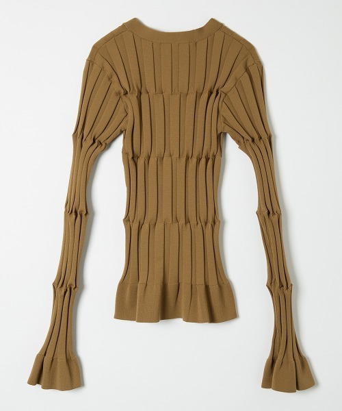 leinwande（ラインヴァンド） カーディガン Grid Rib Cardigan